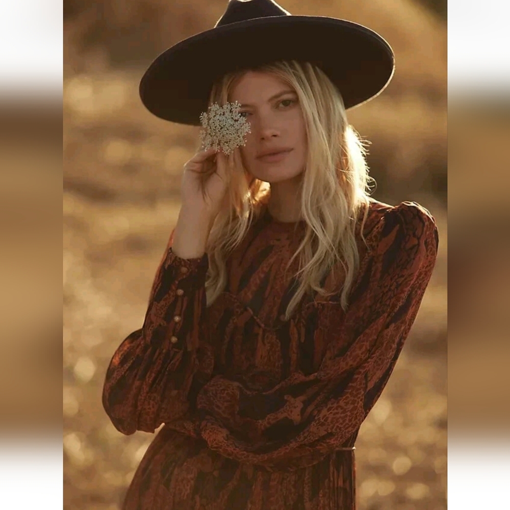 FARM Rio | $330 Giraffe Print Puff Sleeve Maxi Dress - Picture 10 of 16